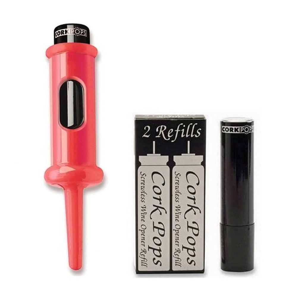 Sacacorchos Cork Pops Original 16.5 Cm Botón Rosa