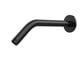 thumbnail image 1 of Brazo de ducha Rulnfichy de 20 cm, negro mate, montaje en pared, 1 of 7