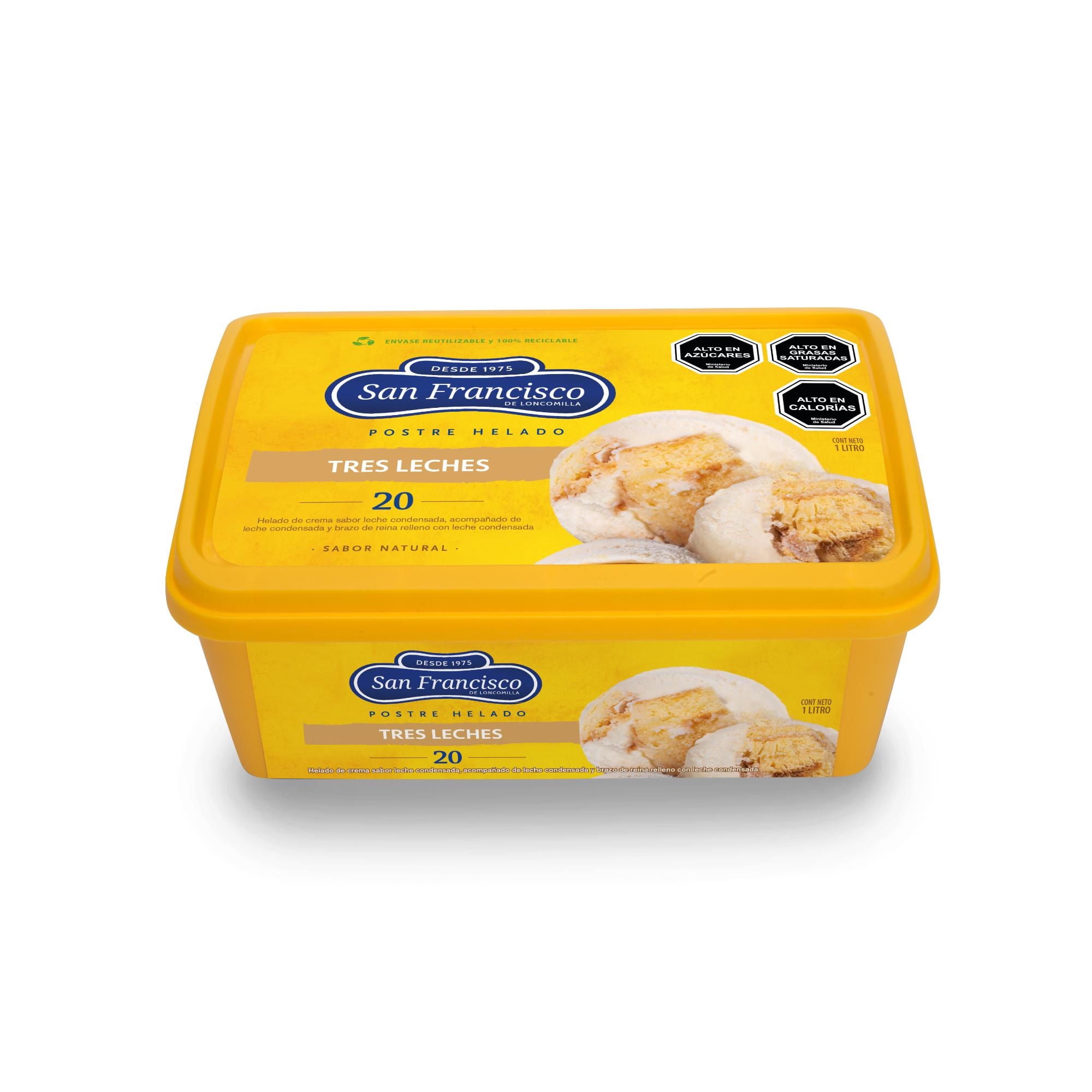 Helado Tres Leches Cassata 1 L San Francisco