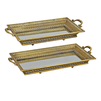 Muebles Santa Ana - Set 2 Bandejas Espejo Luxe Collection