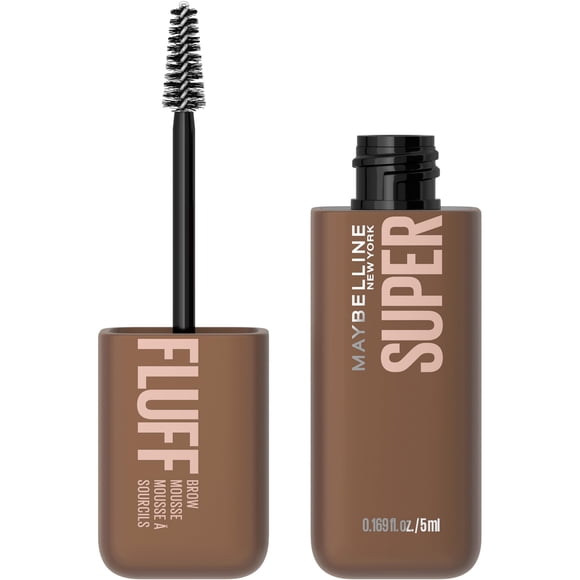 Mousse para cejas Maybelline Superfluff, voluminizador, marrón suave