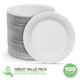 thumbnail image 2 of Platos de Papel Stock Your Home 6" Blancos Paquete de 100, 2 of 7