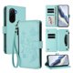 thumbnail image 1 of Funda Cartera Mariposa para [Xiaomi Poco M7 4G] con Soporte y Cremallera Verde menta, 1 of 6