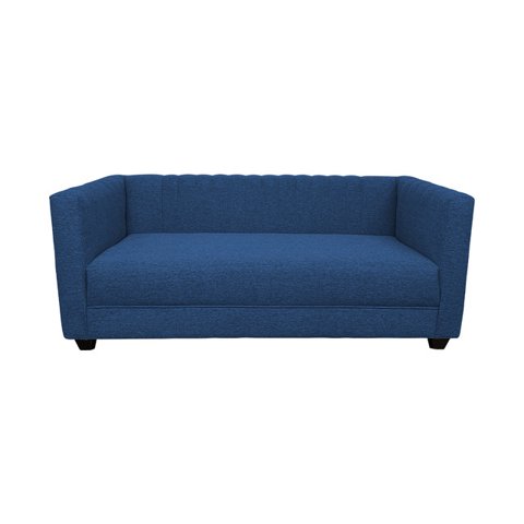 Induhome - Sofa Juanita 2 Cuerpos Chenille Azul