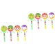 thumbnail image 1 of 8 piezas de sonajeros de dibujos animados, juguetes para niños, instrumentos de percusión de madera, sonajero infantil, tambores, agitador., 1 of 7