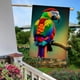 thumbnail image 5 of Loro-bandera de jardín temática. Regalo perfecto para fans, amigos y familiares, ideal para actividades al aire libre y decoración de fiestas.28CM*45CM, 5 of 5