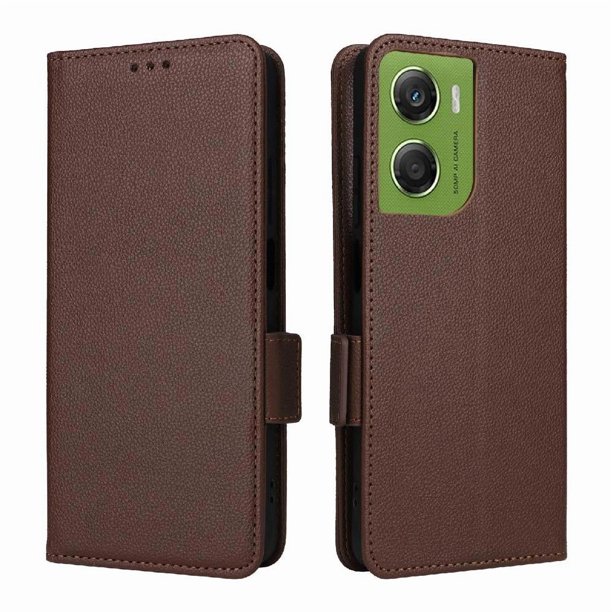Funda Cartera para Motorola Moto G06 Power Tapa Flip con Ranuras y Soporte Marrón