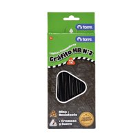 Lápices Grafito Triangular Hb N°2 12 Unid. Sin Goma. Torre