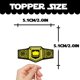 thumbnail image 2 of Anillo de campeonato LetLimit para cupcake Topper, 18 unidades, dorado con purpurina, 2 of 7