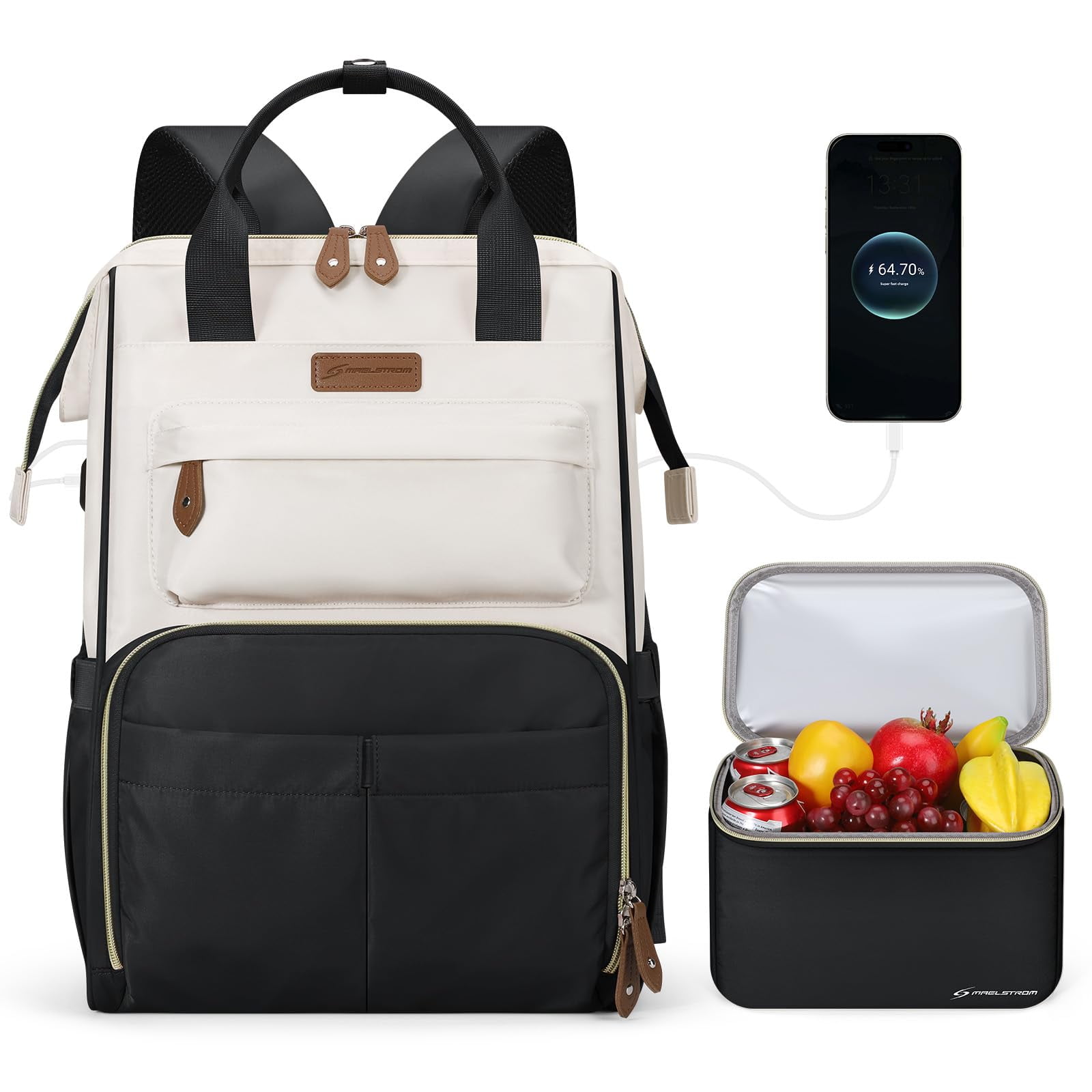 Mochila De Viaje Maelstrom Para Mujeres Y Hombres Con Lonchera De 17 Pulgadas