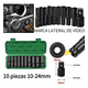 thumbnail image 3 of Juego Herramientas Llave Vaso Kit Mecanicas Dados 10pzs Verde Musgo, 3 of 3