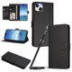 thumbnail image 1 of Funda Cartera Trébol para iPhone 15 Plus con Ranuras Tarjetas y Carga Inalámbrica Negro, 1 of 6