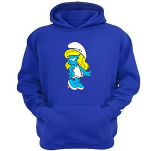Genérico - Polerón Canguro Pitufina Azul Talla L Unisex