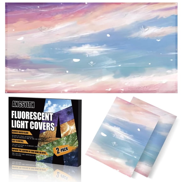 Cubiertas magnéticas para luces fluorescentes ANGSYLTH de 122 x 61 cm, paquete de 2