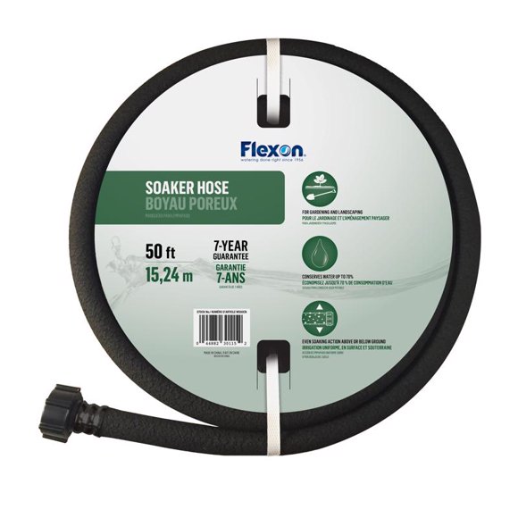 Manguera de remojo Flexon WS50CN de 3/8 pulgadas de profundidad x 15 m de largo, mediana resistencia