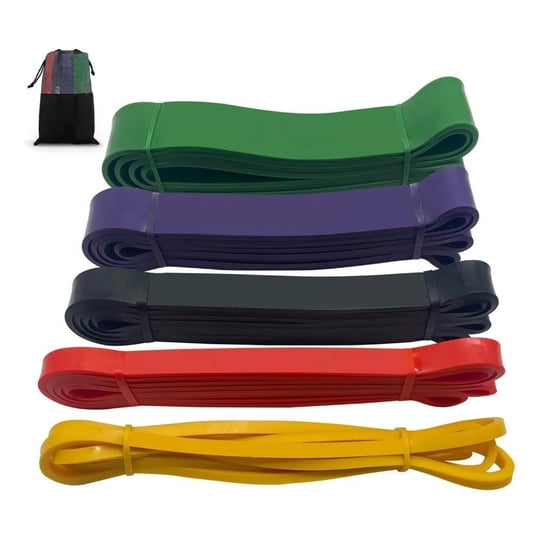 De Todo Y Más - Power Bands Bandas Elasticas Recistencia Set 5 Latex Colorboost Fitness