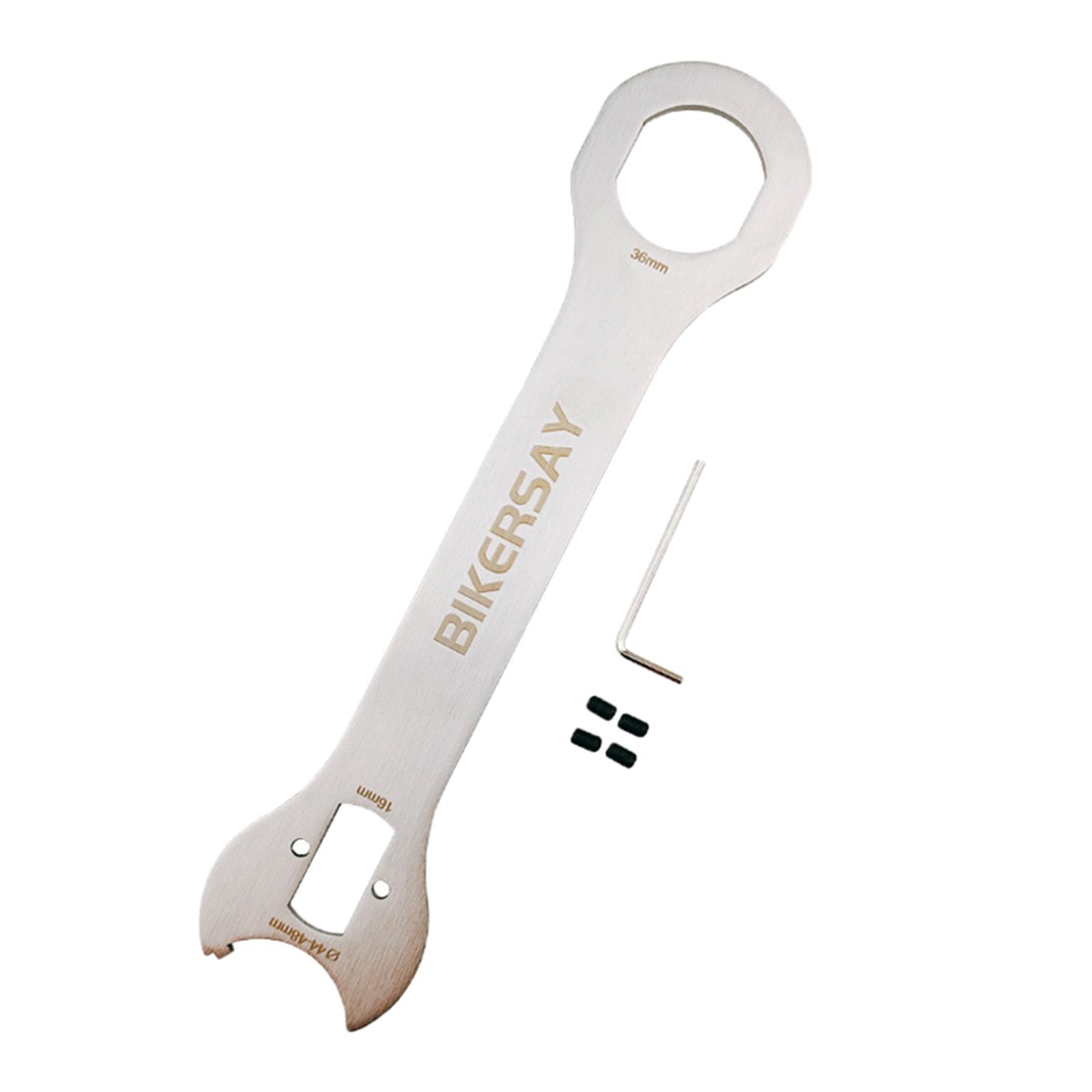 Magideal - Llave Universal Para Bicicleta, Eje De Cabeza De Ciclismo, Cubo De Acero, Llave De Bicicleta De Extremo Abierto Para Instalación, Reparación, Extracci