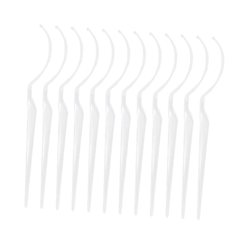 Magideal - 12 Piezas De Palillos De Exhibición De Pestañas, Soportes Para Pestañas, Palillos De Prueba De Extensiones De Pestañas, Aplicadores De Pestañas Para Claro