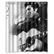 thumbnail image 1 of Cortina de ducha de Elvis Presley, juego de cortinas de baño con ganchos, tamaño 60 x 72 pulgadas, 1 of 3