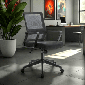 Arthome - Silla De Oficina Ejecutiva Paris Ergonomica Color Negro Bm 698