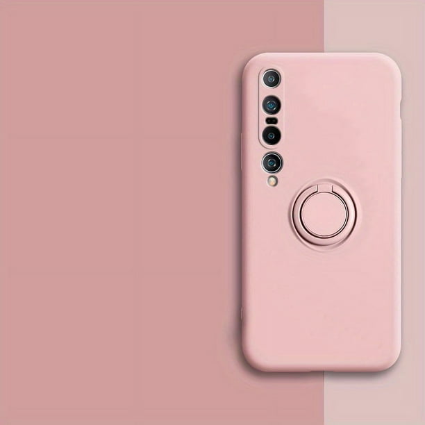Suitable For Xiaomi 10 Phone Case Integrated Bracket Car Magnetic Suction Xiaomi 10 Pro Protective Cover Anti-fall Full Package Edge Liquid Pure Color Simple Stylish Trend MIUI Stand Bracket