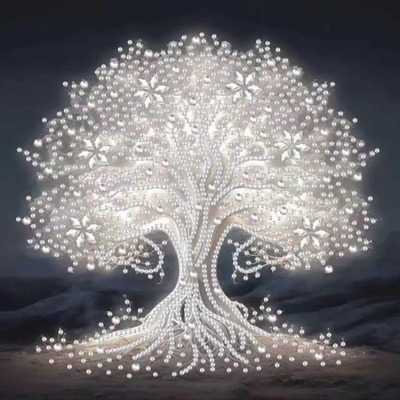 Kit de Arte con Diamantes OJTOYART Árbol de la Vida (Forma Especial)