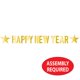 thumbnail image 3 of Banner Beistle de decoración dorada de Feliz Año Nuevo 20 cm x 2 m, 3 of 6