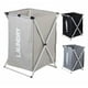 thumbnail image 2 of Cesta gris De Almacenamiento De Ropa Sucia Plegable Organizador, 2 of 4
