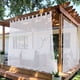 thumbnail image 1 of Enhance Your Outdoor Living Space with 1pc Waterproof Tab Top Sheer Curtain - Lightweight, Sun-Protective and Beautifully Designed for Bedroom, Living Room, Patio, Porch, Pergola, Cabana Decor, 1 of 5