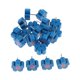 thumbnail image 2 of 20pcs Tachuelas de madera para el pulgar Push Pins Flower Head Oficina Azul Chincheta, 2 of 5