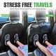 thumbnail image 3 of Protector del asiento trasero de alfombras de pateo de coche, conjunto de 2 cubiertas traseras de asiento X-Large para niños, hechas con material impermeable grueso para proteger completamen, 3 of 3