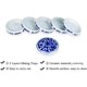 thumbnail image 4 of Fitlyiee Set de Paleta Redonda de Porcelana de 5 Niveles para Acuarelas, 4 of 6