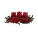 thumbnail image 1 of Candelabro Nearly Natural Poinsettia y Bayas Triple, 1 of 2