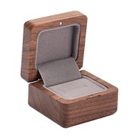 Magideal - Caja De Madera Para Anillos De Boda, Hecha A Mano, Personalizada Ranura Única