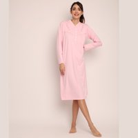 Mon Amour - Camisa Algodón Liso Con Bordado Y Cuello Satín 261124 - S