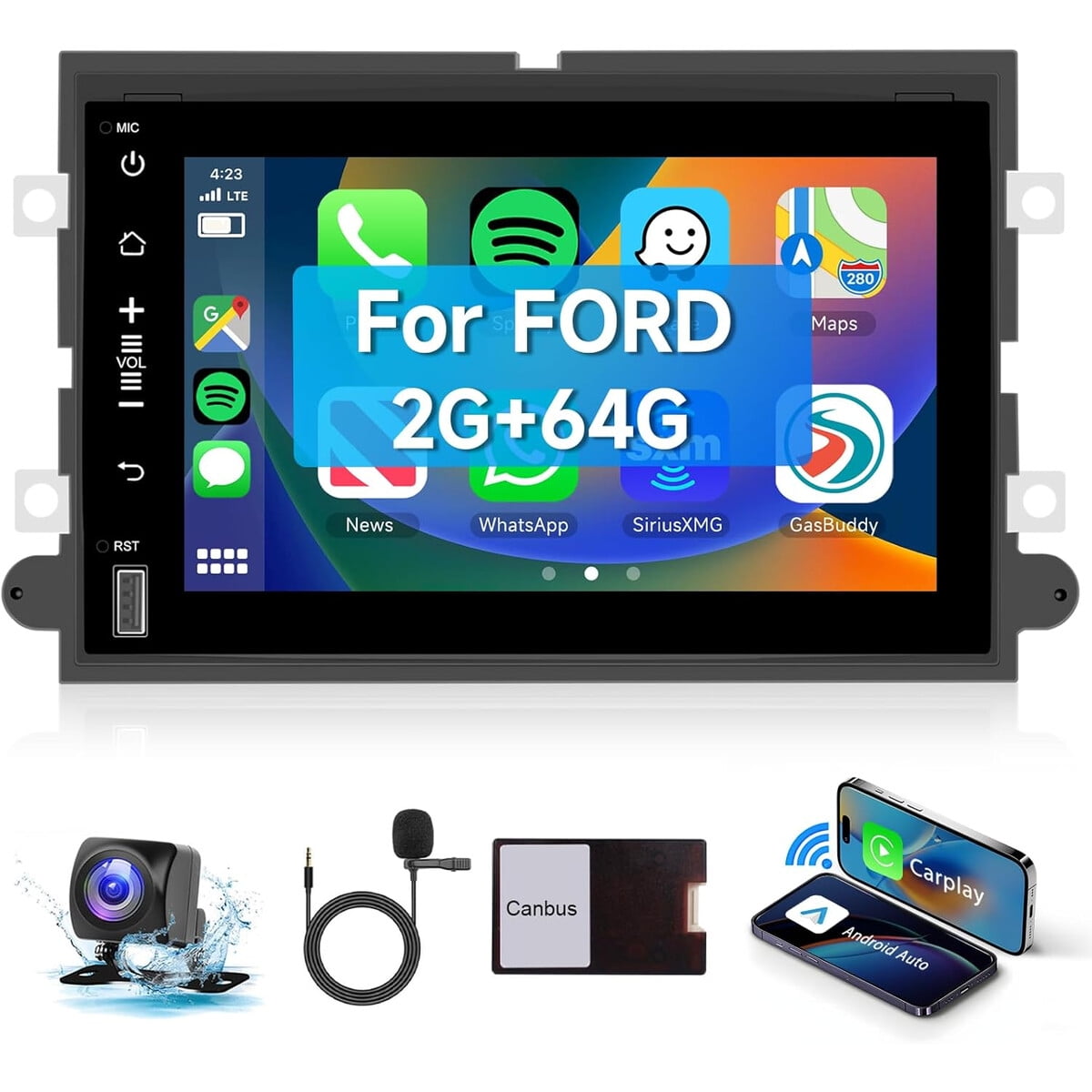Genérico - Radio Android 13 Ford F150 F250 F350 2gb 64gb 7 Carplay