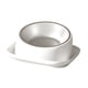 thumbnail image 2 of Cuenco Elevado De Acero Inoxidable Para Mascotas, Platos Para Beber, Para Cachorros, Gatos, Perros Pequeños, Color Blanco, 2 of 5