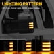 thumbnail image 2 of Switchback led lateral espejo marcador luces aptas para 2008-2016 F250 F450 Super Duty, secuencial ámbar girar luces de señal, luces de funcionamiento blancas 2pcs, 2 of 3