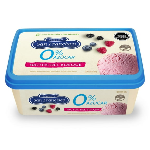 Helado de Frutos Del Bosque Sin Azúcar Cassata, 1 L