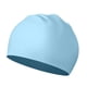 thumbnail image 1 of Gorro De Natación De Silicona Para Cabello Rizado, Corto, Medio Y Largo, Para Hombre Y Mujer, Color Azul Playa., 1 of 5