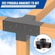 thumbnail image 5 of Kit de soportes para pérgola Likeem de acero 3.5 x 3.5 pulgadas, 5 of 7