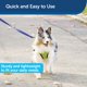 thumbnail image 3 of Correa para perros PetSafe de nailon, resistente y duradera, 3/4 pulgadas x 6 pies, azul, 3 of 6