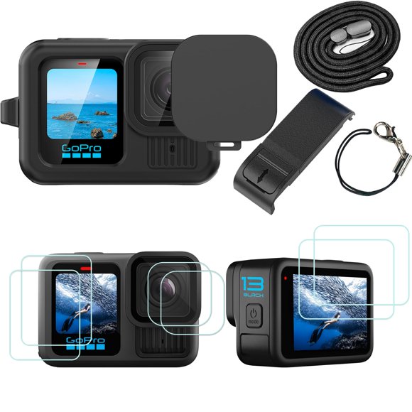 Funda de silicona y protector de pantalla para GoPro Hero 13