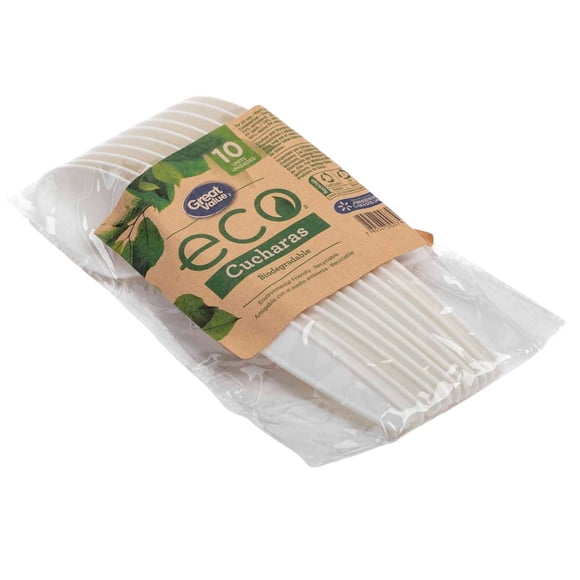 Cuchara Biodegradable, 10 Un