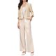 thumbnail image 2 of INSPIRE CHIC Blazers Recortados para Mujeres 3/4 Manga Cuello con Solapa Chaqueta de Traje de Un Botón Casual de Negocios M Albaricoque, 2 of 6