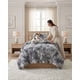 thumbnail image 3 of Cubre-Cama Shaggy con Chiporro – Textura Extra Suave Plaza Y Media, 3 of 6