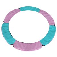 Ioensy - Almohadilla De Repuesto Para Trampolín, Cubierta De Resorte Acolchada De Seguridad, Rosa, Verde, 1,4 M