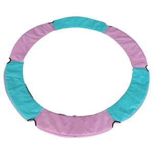 Ioensy - Almohadilla De Repuesto Para Trampolín, Cubierta De Resorte Acolchada De Seguridad, Rosa, Verde, 1,4 M