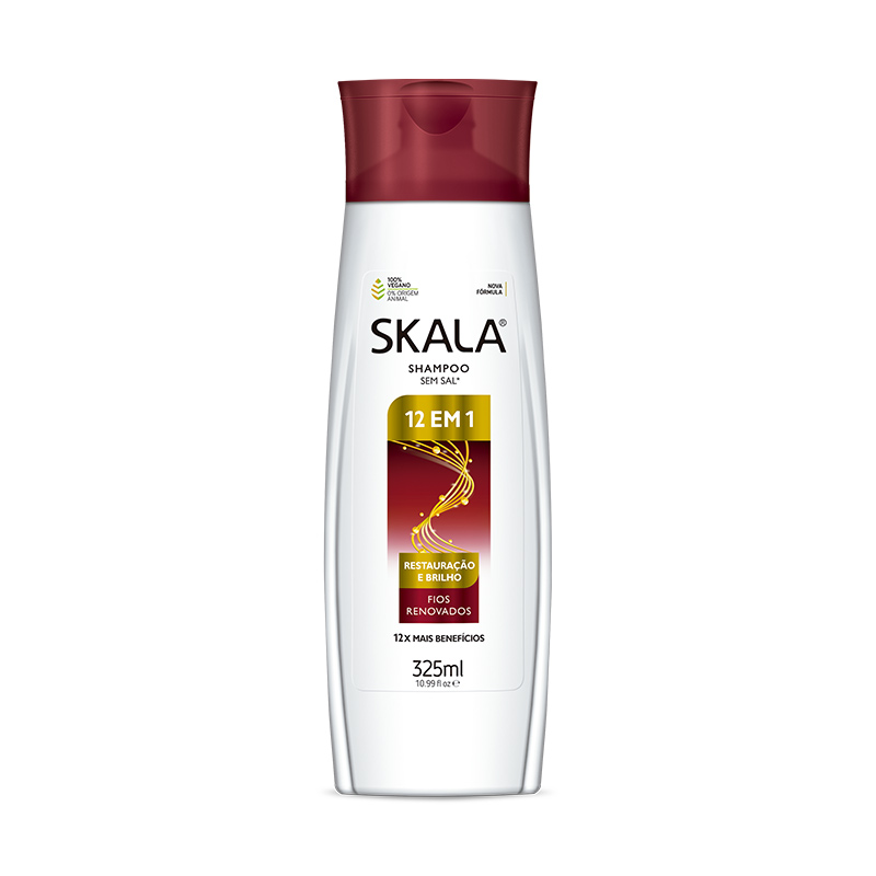 Skala - Shampoo Cabello Restauración 12 En 1 Sin Sal 325 Ml