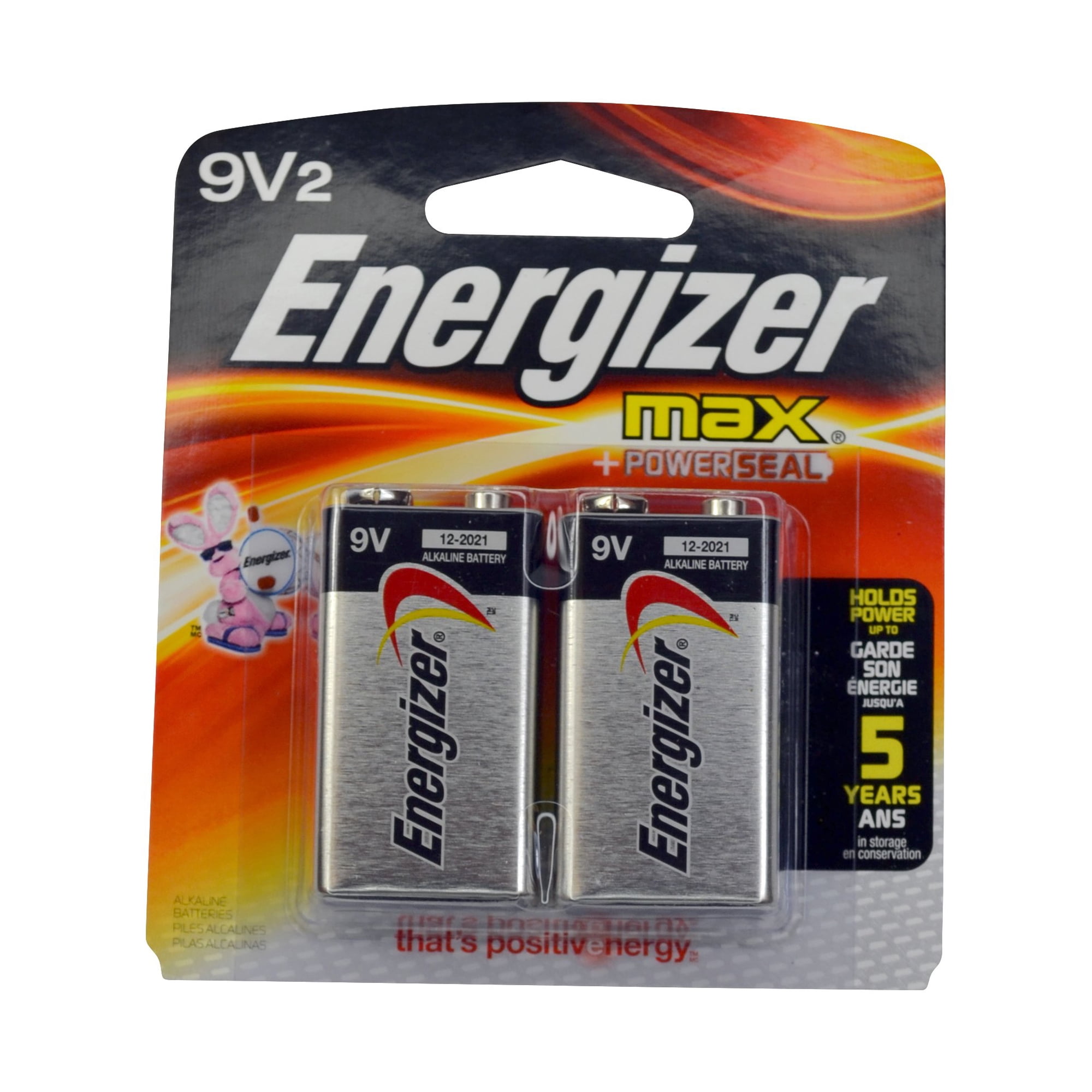 Batería Alcalina Energizer 2513 Max 9v Paquete De 2